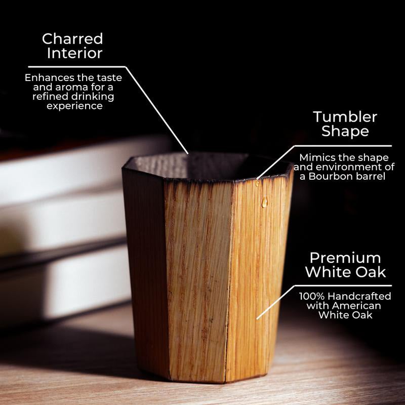 OakEssence - Handcrafted Charred Whiskey Cup
