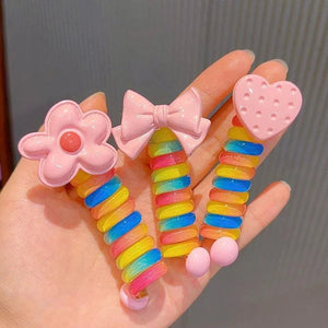 Little Princess Phone Cord Hair Ties marnetic