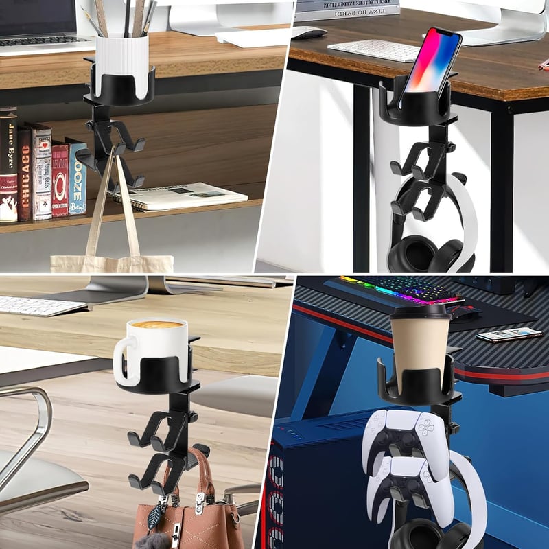 FlexiDock  | 3-in-1 Rotating Desk Storage Solution