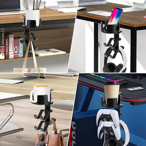 FlexiDock  | 3-in-1 Rotating Desk Storage Solution