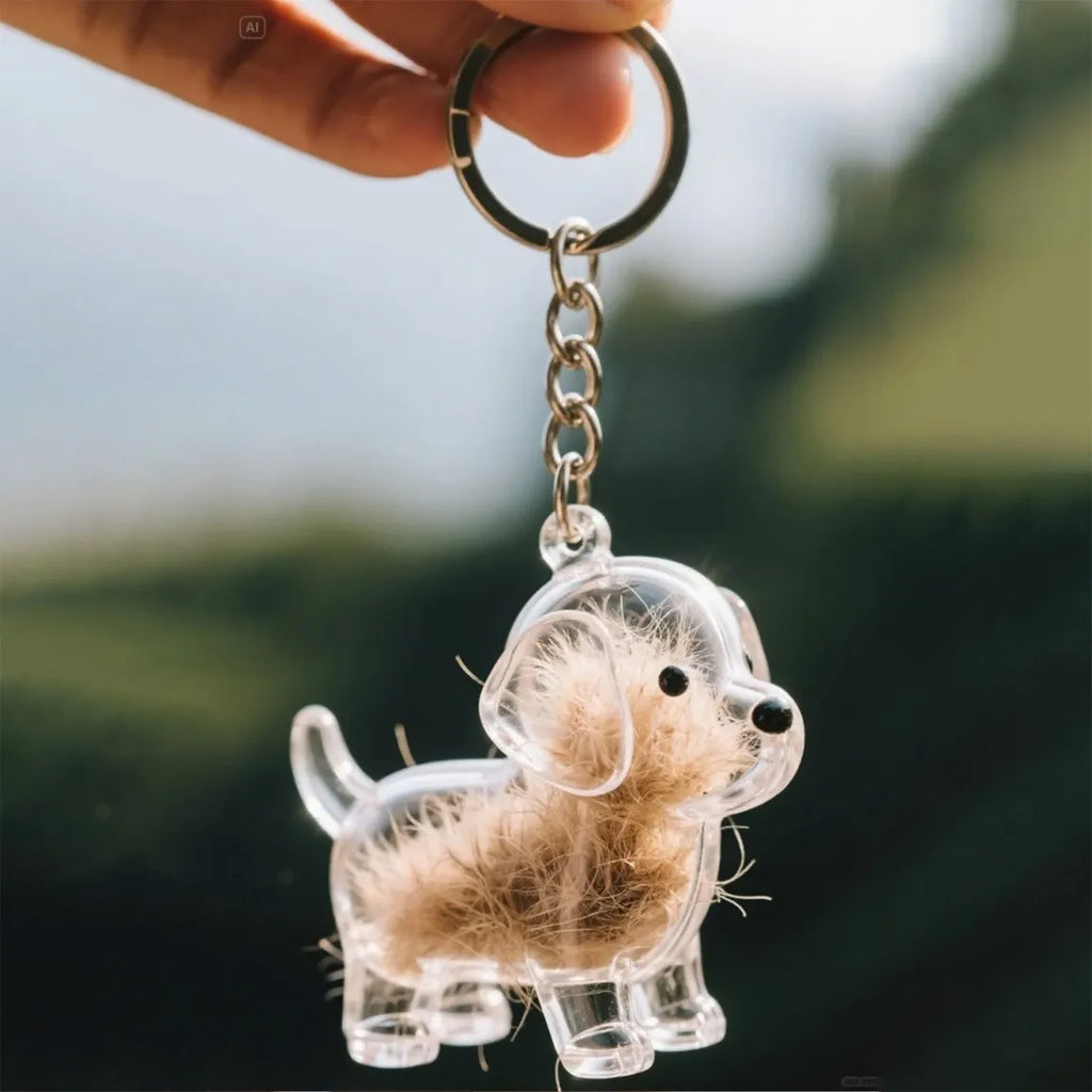 PawMemento – Dog Hair Keepsake Keychain Charm