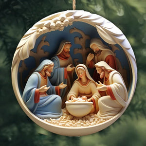 FestiveFaith - Charming 2D Nativity Ornaments