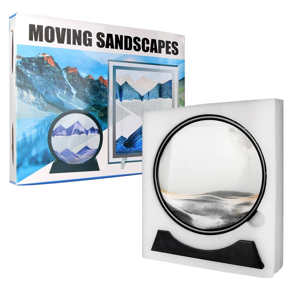 TranquilScape - 3D Sand Motion Hourglass – Relax & Inspire