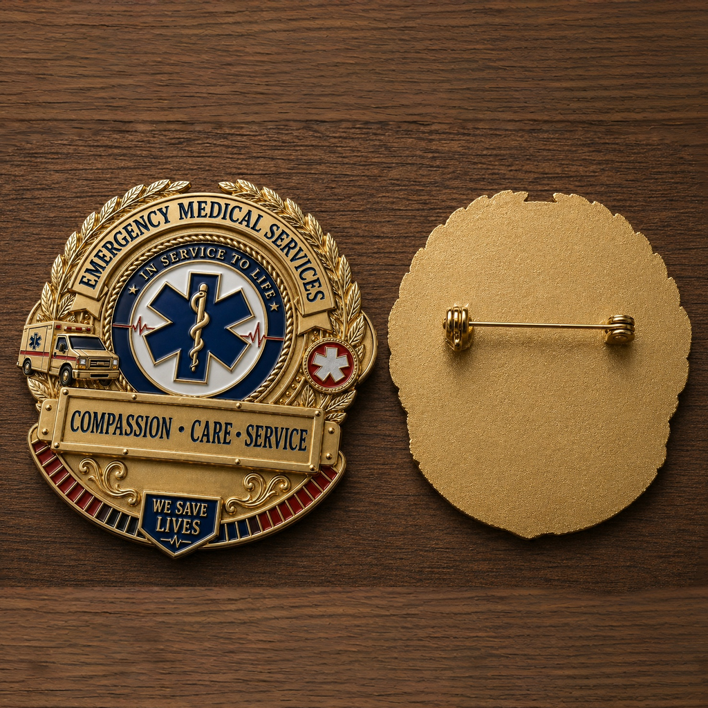 🚑 Last Day Promo: 49% OFF ⚕️Emergency Medical Services Honor Brooch Pin