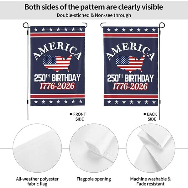 PatriotBanner – 250th Anniversary Garden Flag