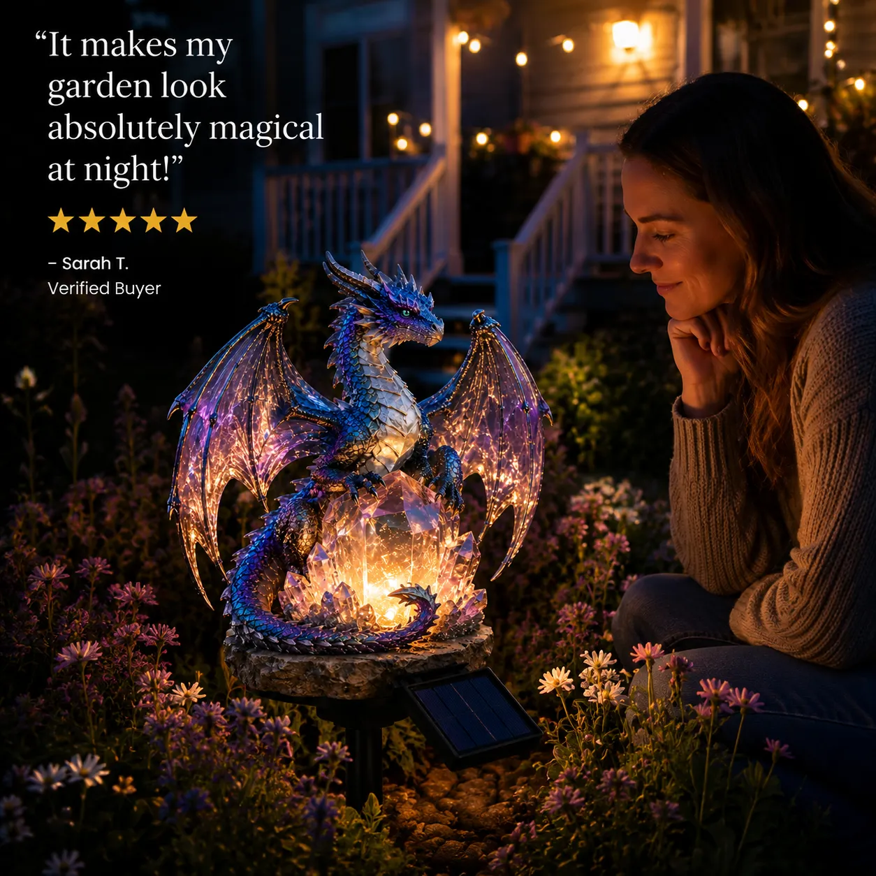 DragonGlow – Crystal Dragon Night Light