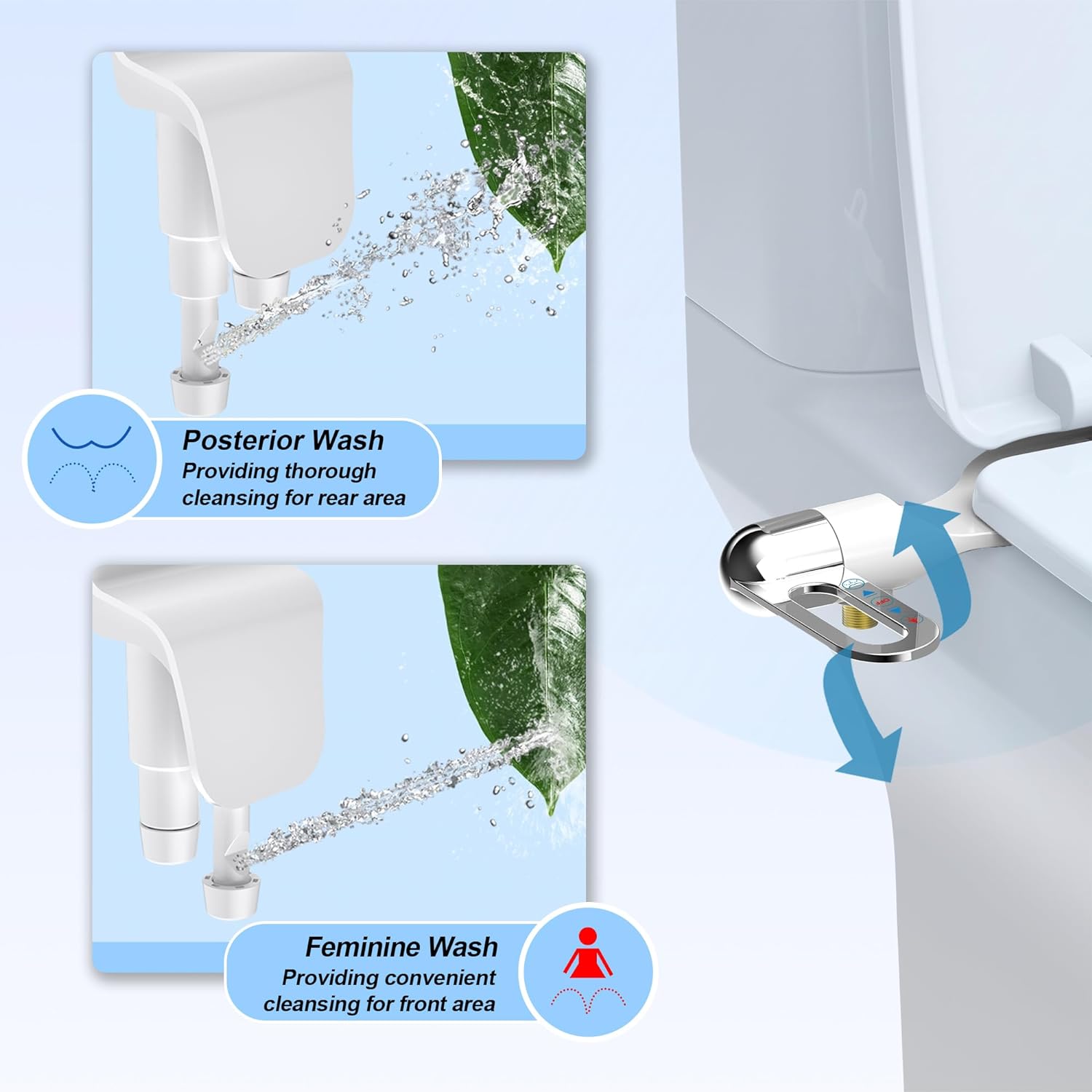 GentleJet – Smart Toilet Flusher with Dual Spray Modes