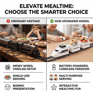 FunRail – Rotating Food Train Serving Set