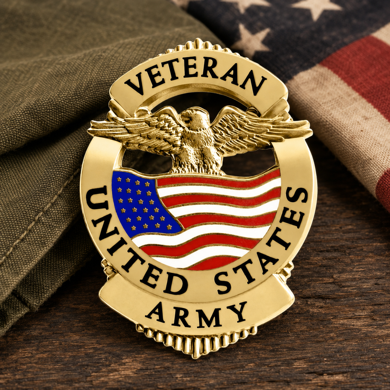 Veteran United States Army Badge – Honor. Service. Legacy