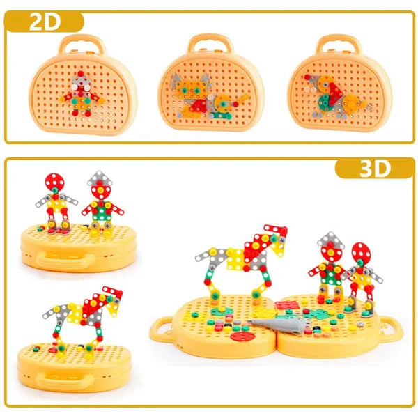 BuildNPlay – Kids Construction Game with Included Drill