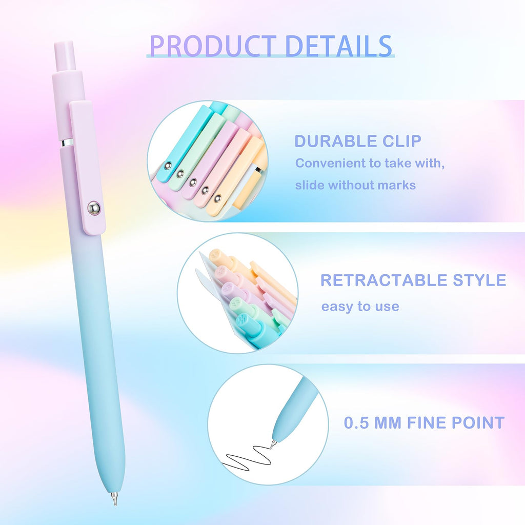ColorFlow – 5-Piece Gradient Gel Pen Set