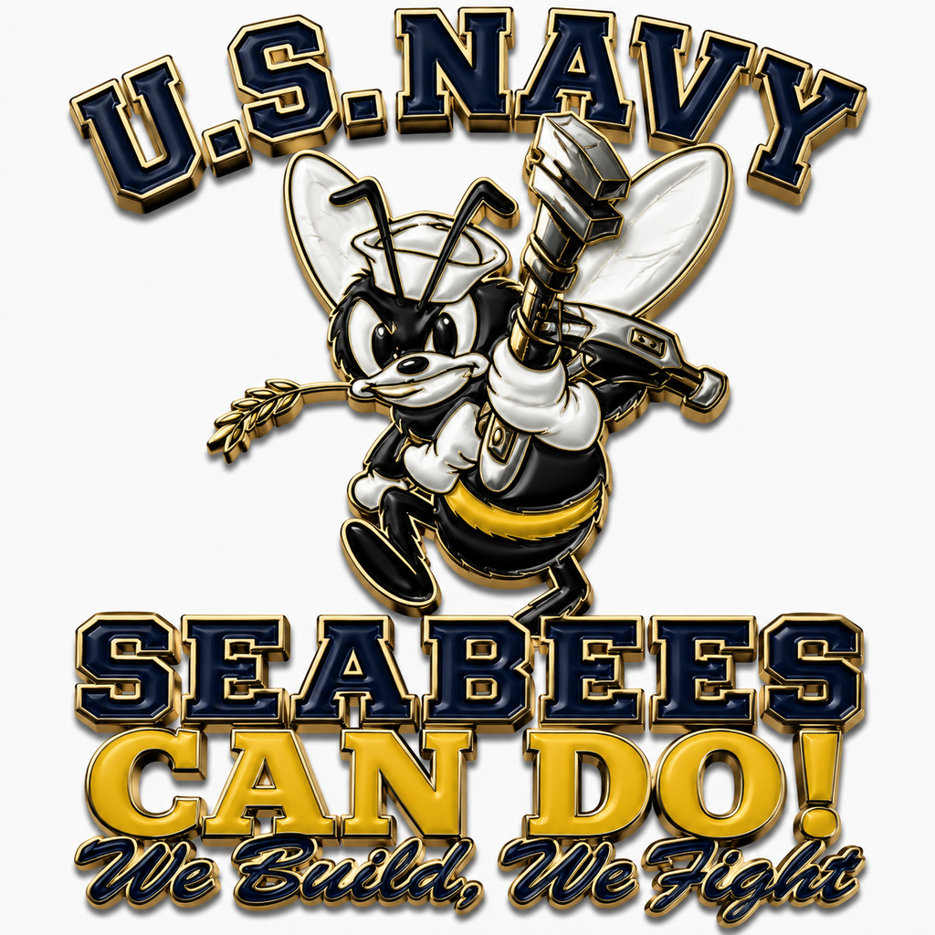 🐝 Last Day Promo: 49% OFF 🛠️U.S. Navy Seabees Veteran Pride CAN DO! Metal Car Emblem🔥Buy 2 Free Shipping Today✈️