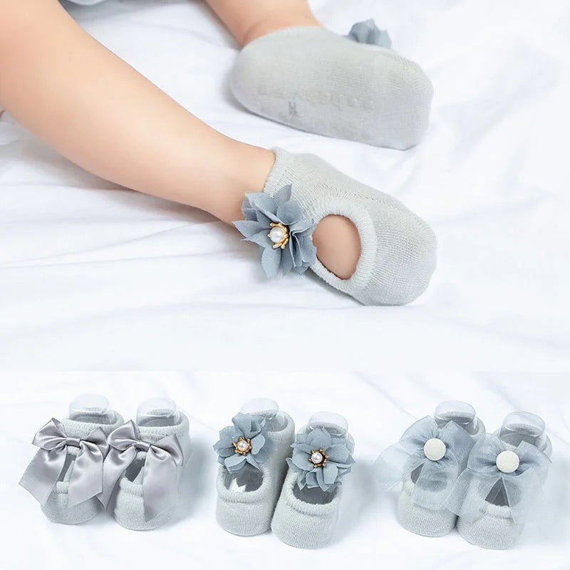🎉PAY 1 GET 3 PAIRS👼Baby Ballet Socks