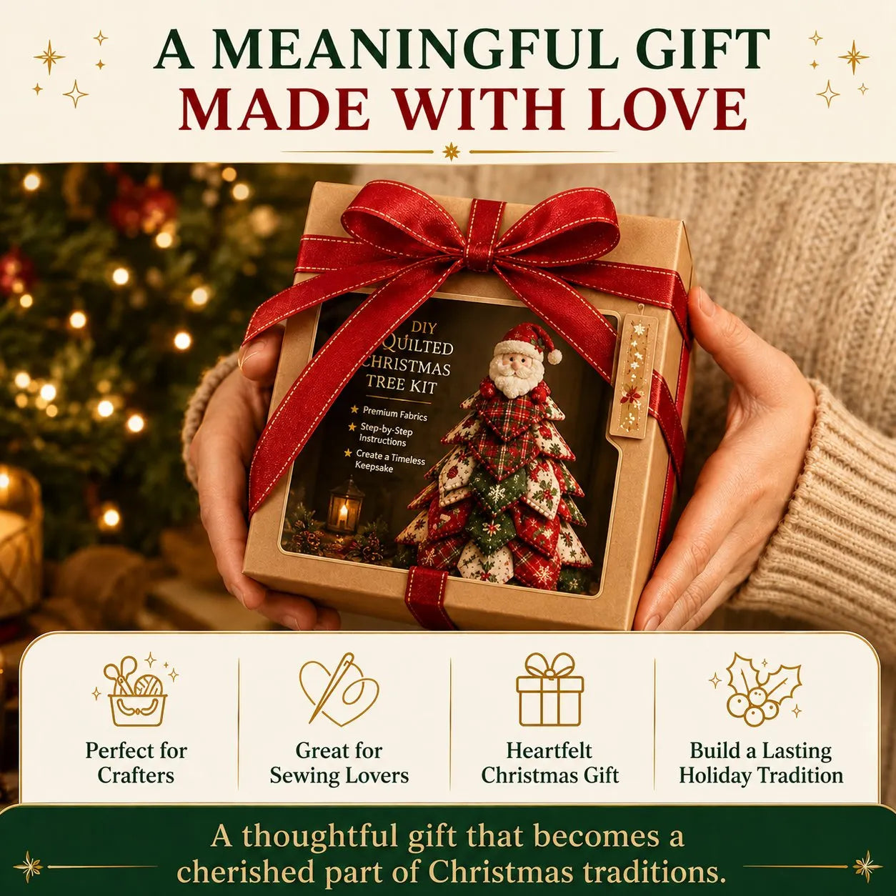 MerryStitch – Handmade Tabletop Christmas Tree Kit