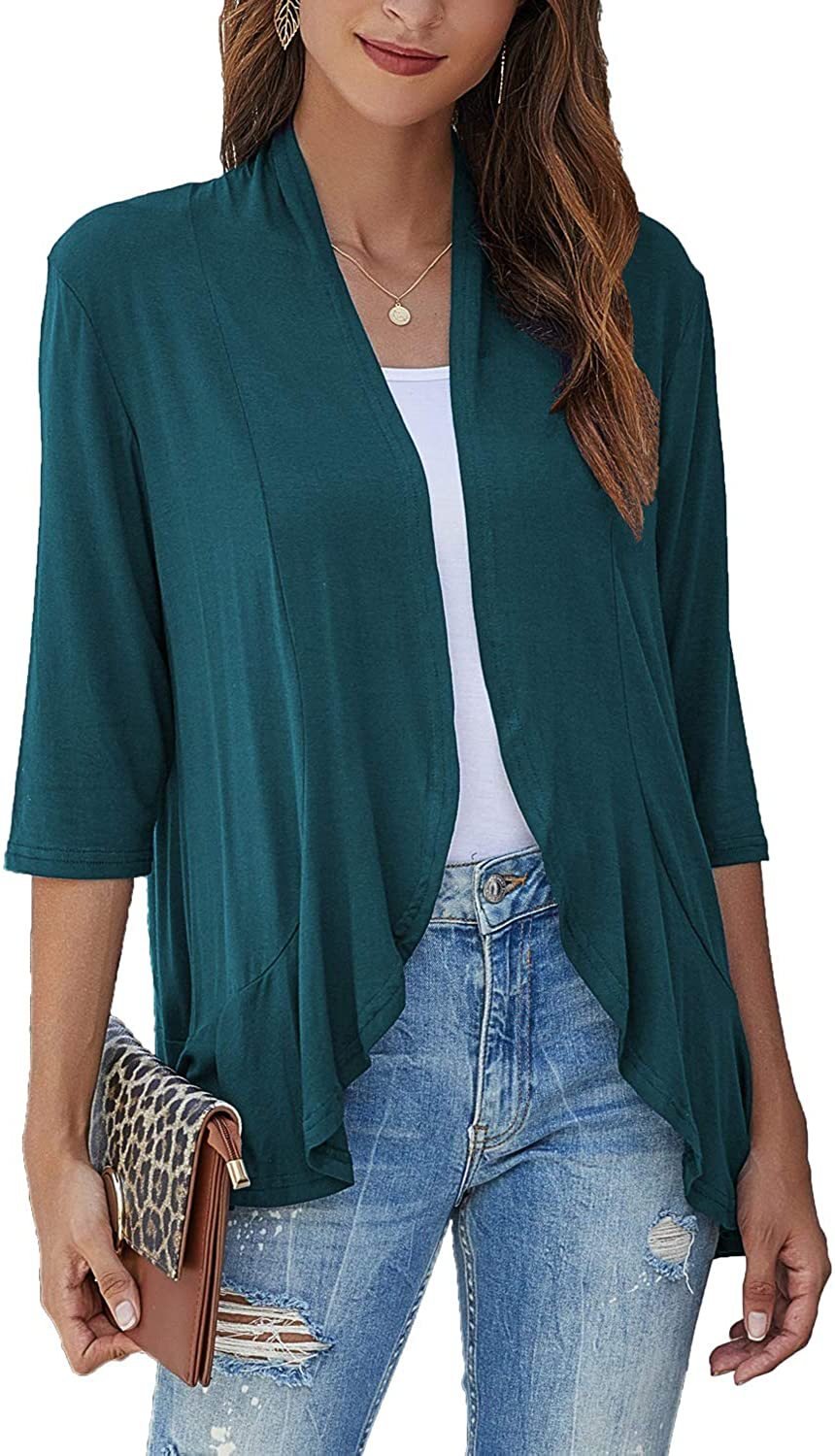 Velina - All-Season Open Cardigan | Light, Feminine & Flattering