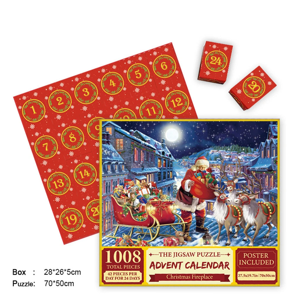 Merry Jigsaw Advent Calendar Puzzle Marnetic