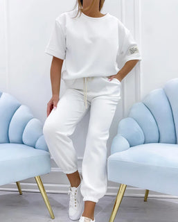 CasualCharm - Relaxed Cotton-Linen Outfit