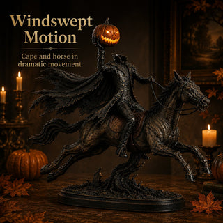 MidnightChase – Headless Horseman Halloween Statue