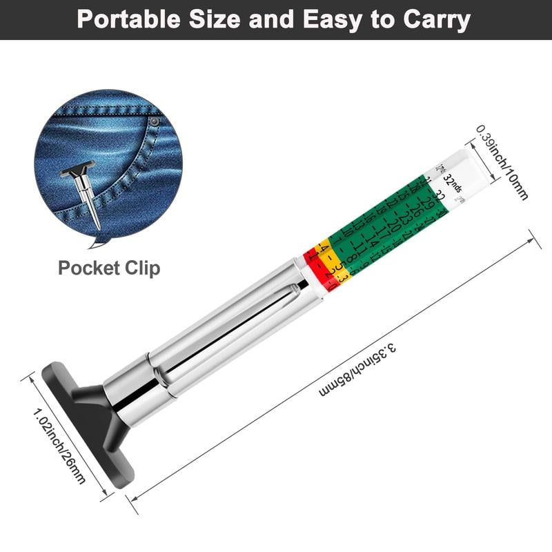 Universal Car Tire Tread Depth Gauge