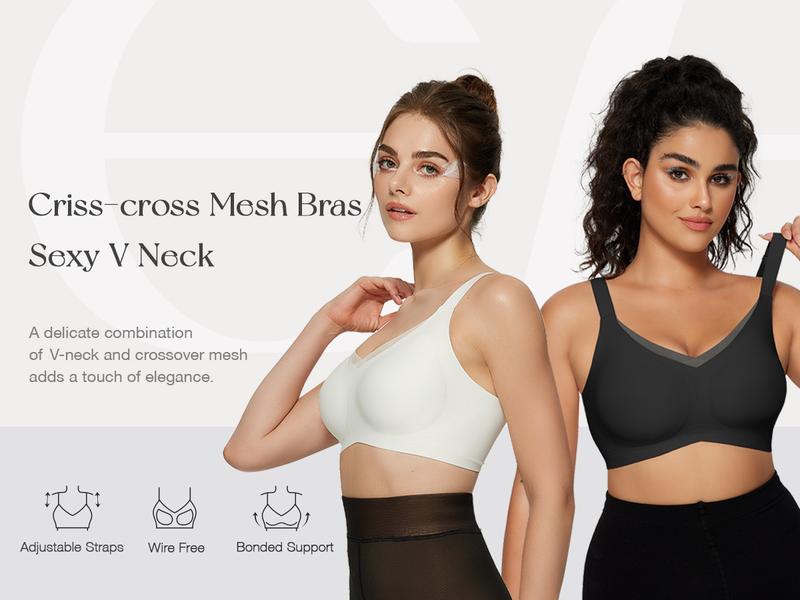 SkinMuse V - Wire-Free Deep V Bra for Flattering Silhouette