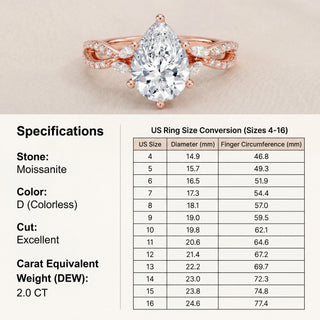 GraceLume – Elegant Moissanite Infinity Statement Ring