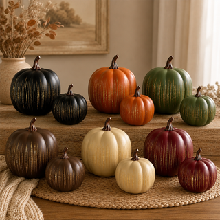 GlowHaven – Decorative Twinkling Glass Pumpkin Light