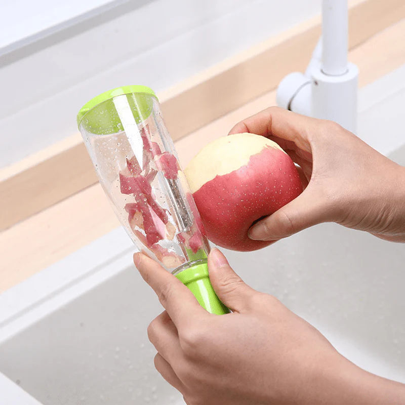 PeelMaster – Multifunctional Peeler with Storage Box