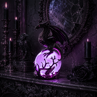 DragonGlow – Mystic Crystal Orb Lamp