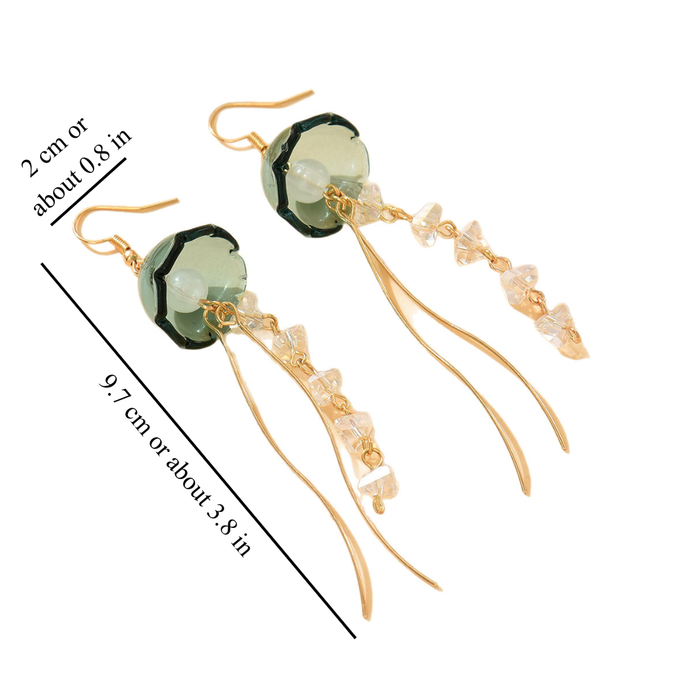 AquaGleam – Jellyfish Dangle Earrings
