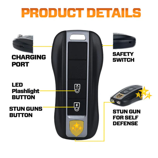 SafeSpark – Stun Car Key Flashlight for Smart Protection