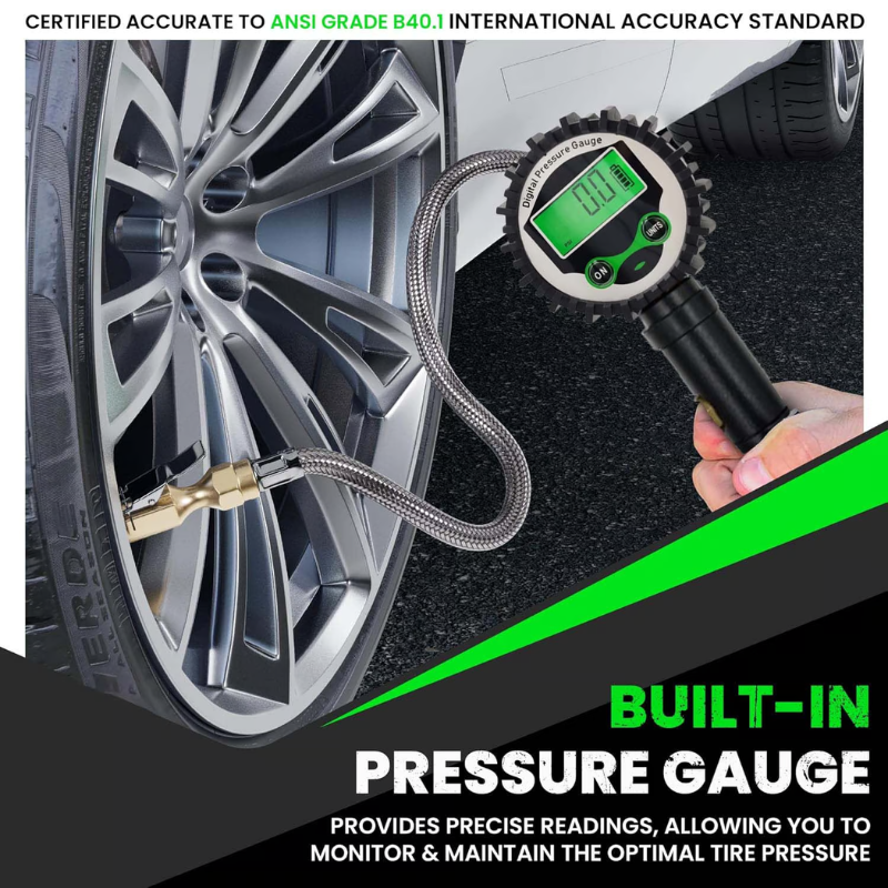 TireCheck – Smart Digital Pressure Gauge