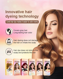 HerbaComb – 3-in-1 Herbal Hair Coloring Comb