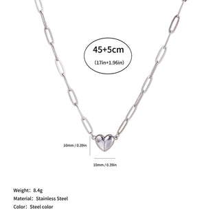 HeartLink – Magnetic Heart Pendant Necklace