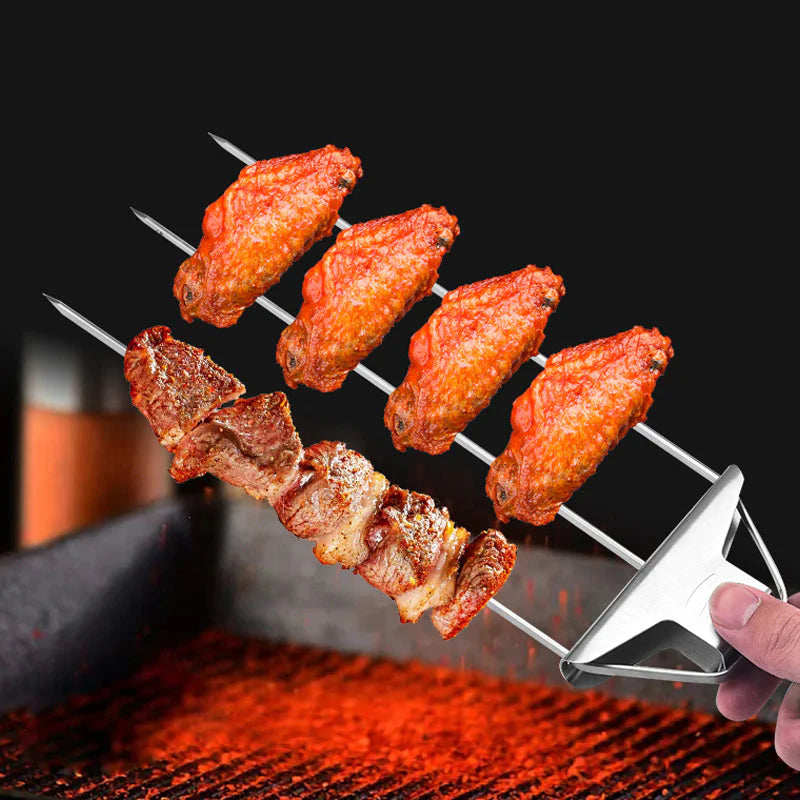 GrillMaster - Barbecue 3-way Grill Skewers