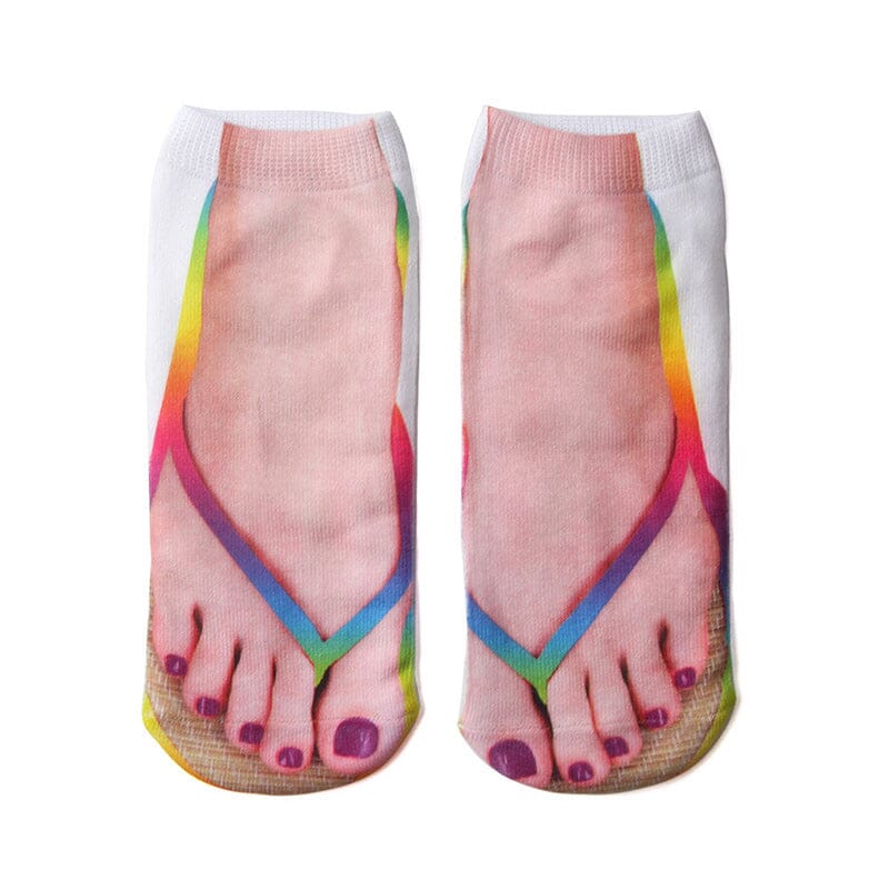 Super Comfy Manicure Print Socks marnetic