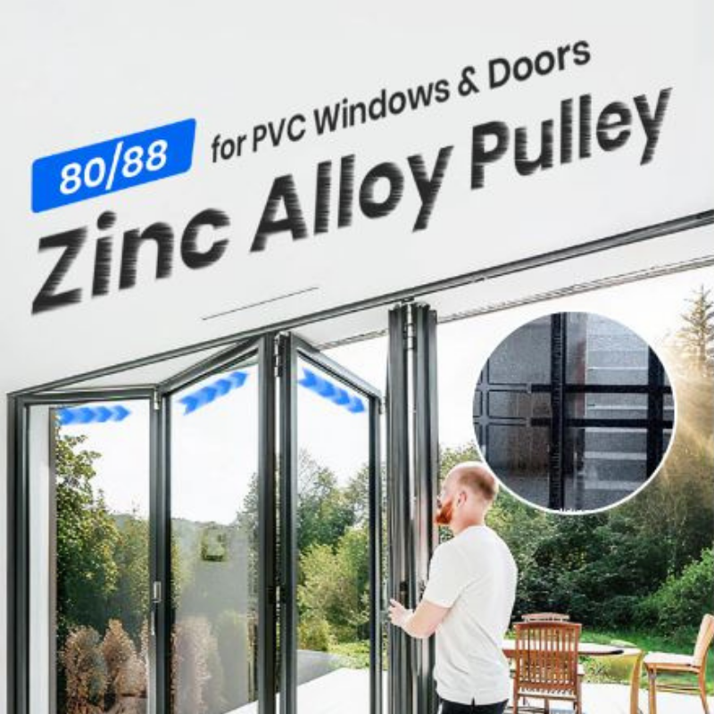 GlideEase Pulley – Premium Zinc Alloy PVC Window Rollers