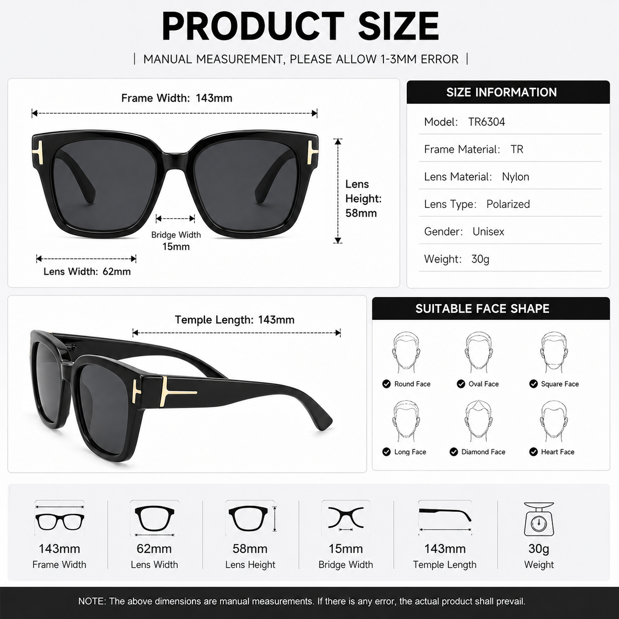 SunGuard – Polarized UV400 Fit-Over Sunglasses