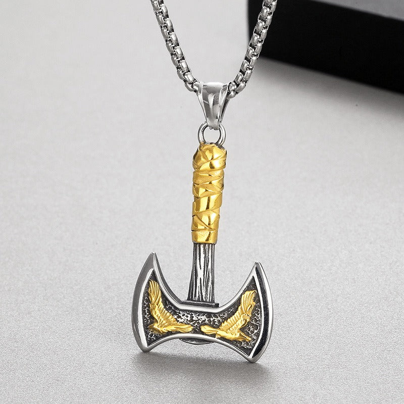 AxeValor – Elegant Norse Axe Necklace