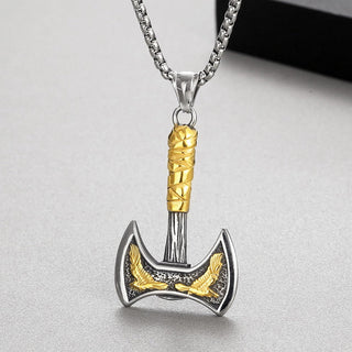 AxeValor – Elegant Norse Axe Necklace