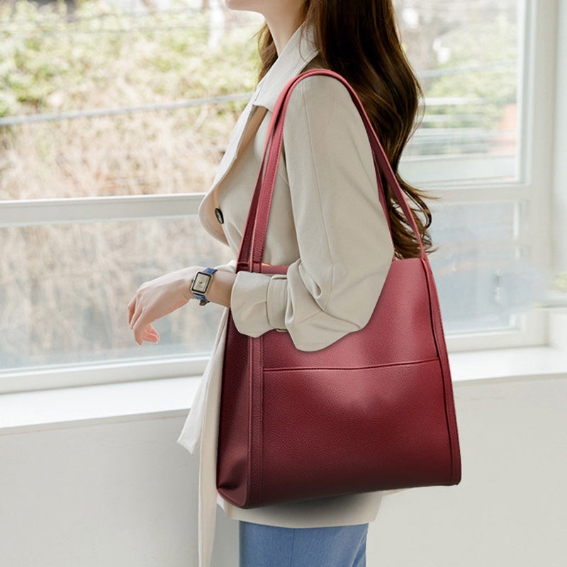 PureCarry – Solid Color Simple Shoulder Bag