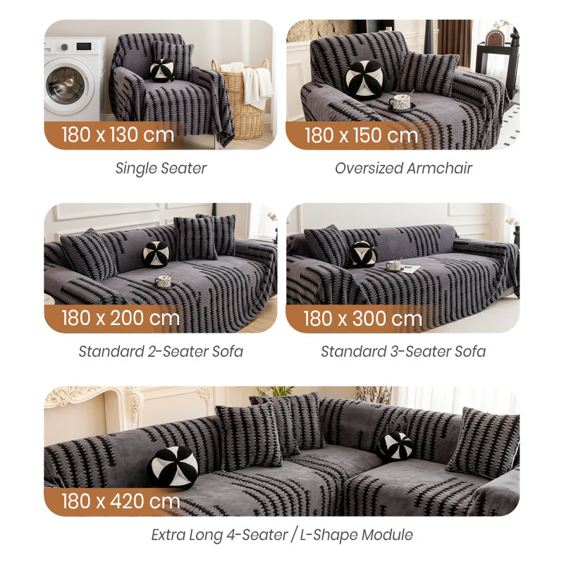 VeloraHome – Plush Sofa Cover
