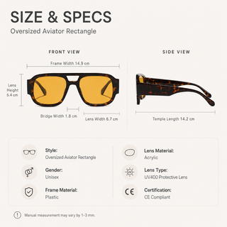 AeroLux – Oversized Aviator Sunglasses
