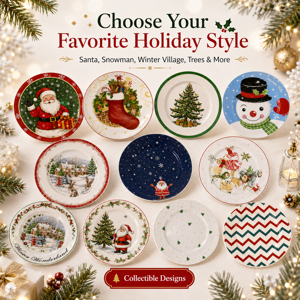 MerryTable – Festive Christmas Plate Collection