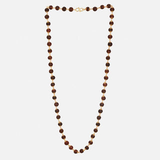 OmHarmony - Gold-Enhanced Red Sandalwood Mala for Focus