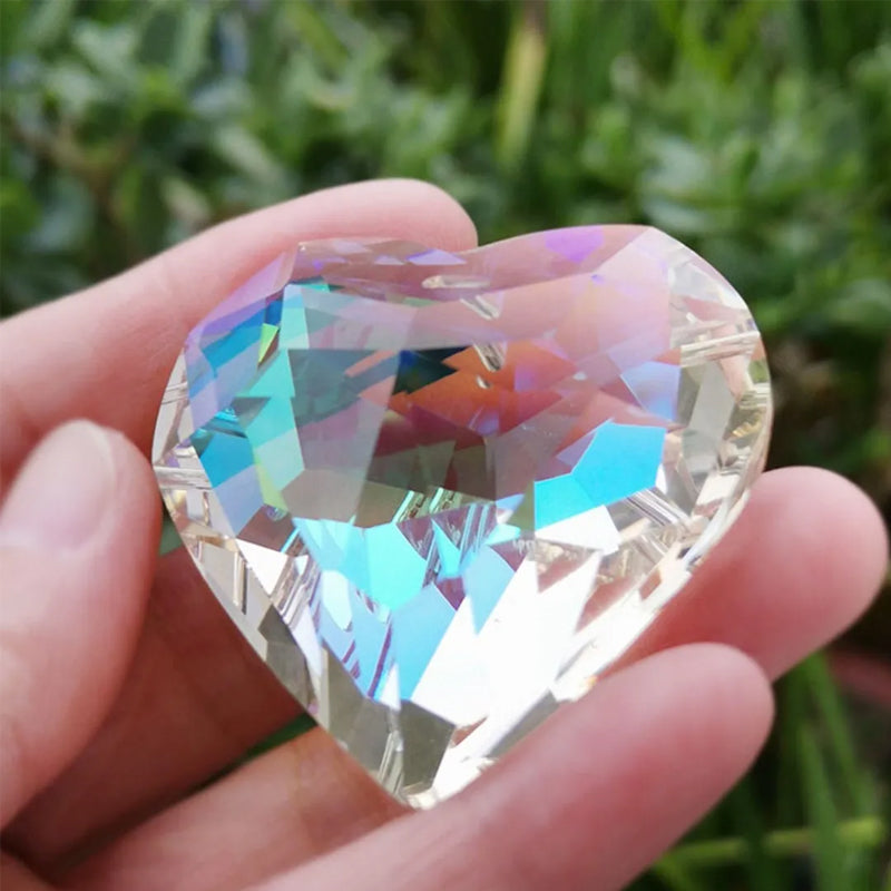 GlowHeart - Colorful Crystal Suncatcher