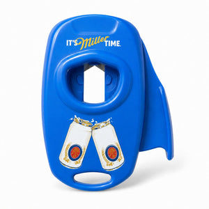 Blue handheld can-top opener front view