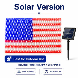 FreedomShine – Solar Powered Patriotic Flag Lights