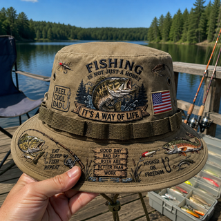 🇺🇸 Last Day Promo: 49% OFF🎣Fishing Is a Way of Life Boonie Hat