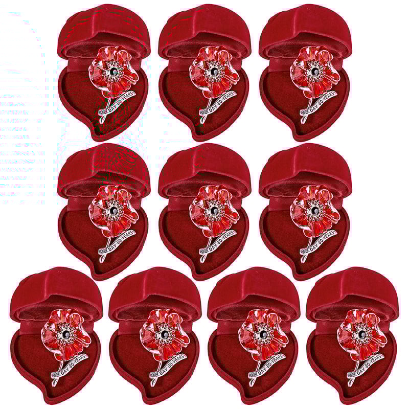 VictoryBloom – VE Day 80th Anniversary Poppy Brooch