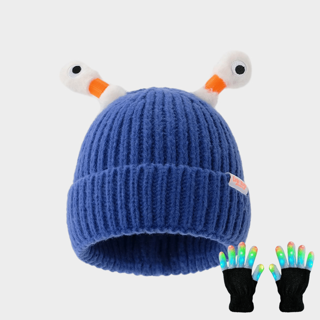 GlowChums Cozy Monster Knit Hat marnetic